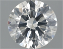 0.54 Carats, Round Diamond with Very Good Cut, I Color, SI1 Clarity and Certified by GIA