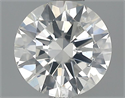 0.50 Carats, Round Diamond with Very Good Cut, J Color, SI2 Clarity and Certified by GIA