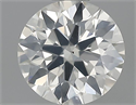 0.56 Carats, Round Diamond with Very Good Cut, I Color, SI2 Clarity and Certified by GIA