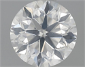 0.71 Carats, Round Diamond with Very Good Cut, F Color, SI2 Clarity and Certified by GIA