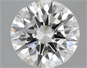 3.67 Carats, Round Diamond with Excellent Cut, H Color, VVS1 Clarity and Certified by GIA