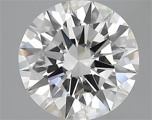 Picture of 3.67 Carats, Round Diamond with Excellent Cut, H Color, VVS1 Clarity and Certified by GIA