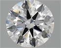 3.09 Carats, Round Diamond with Excellent Cut, G Color, VVS1 Clarity and Certified by GIA