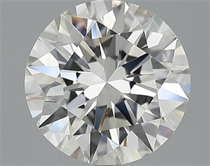 Picture of 3.18 Carats, Round Diamond with Excellent Cut, I Color, VVS2 Clarity and Certified by GIA