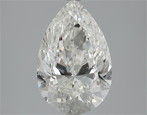 Picture of 3.50 Carats, Pear Diamond with  Cut, I Color, SI1 Clarity and Certified by GIA