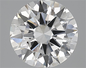 Picture of 3.18 Carats, Round Diamond with Excellent Cut, D Color, SI1 Clarity and Certified by GIA