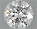 0.55 Carats, Round Diamond with Very Good Cut, G Color, SI2 Clarity and Certified by GIA