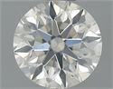 0.55 Carats, Round Diamond with Excellent Cut, J Color, SI2 Clarity and Certified by GIA