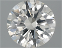 0.54 Carats, Round Diamond with Excellent Cut, I Color, SI2 Clarity and Certified by GIA