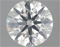0.78 Carats, Round Diamond with Very Good Cut, G Color, I1 Clarity and Certified by GIA