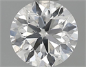 0.50 Carats, Round Diamond with Very Good Cut, E Color, I1 Clarity and Certified by GIA