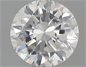 0.50 Carats, Round Diamond with Fair Cut, F Color, SI2 Clarity and Certified by GIA