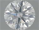 0.70 Carats, Round Diamond with Very Good Cut, E Color, I1 Clarity and Certified by GIA