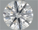 0.51 quilates, Redondo Diamante , Color F, claridad SI1 y certificado por GIA