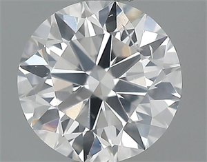 Picture of 0.50 Carats, Round Diamond with Very Good Cut, E Color, SI1 Clarity and Certified by GIA