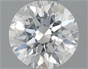0.50 Carats, Round Diamond with Very Good Cut, E Color, I1 Clarity and Certified by GIA