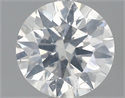 0.71 Carats, Round Diamond with Very Good Cut, F Color, I1 Clarity and Certified by GIA