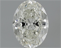 1.00 Carats, Oval Diamond with  Cut, J Color, SI2 Clarity and Certified by GIA