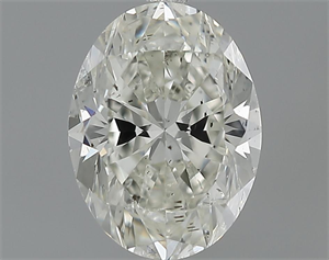 Picture of 1.00 Carats, Oval Diamond with  Cut, J Color, SI2 Clarity and Certified by GIA
