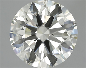 Picture of 4.07 Carats, Round Diamond with Excellent Cut, K Color, VVS2 Clarity and Certified by HRD