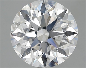 Picture of 4.10 Carats, Round Diamond with Excellent Cut, D Color, SI2 Clarity and Certified by GIA