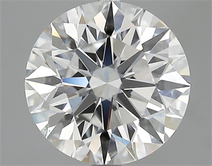 Picture of 4.02 Carats, Round Diamond with Excellent Cut, E Color, VS1 Clarity and Certified by GIA