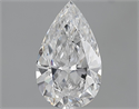 1.57 Carats, Pear Diamond with  Cut, D Color, SI1 Clarity and Certified by GIA
