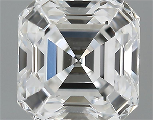 Foto 1.01 quilates, Asscher Diamante , Color F, claridad VS1 y certificado por GIA de