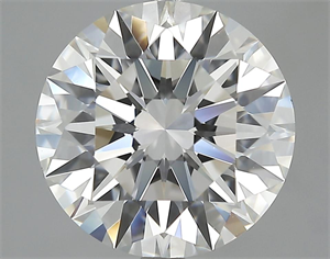 Picture of 4.27 Carats, Round Diamond with Excellent Cut, G Color, VVS2 Clarity and Certified by GIA