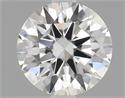 0.51 Carats, Round Diamond with Excellent Cut, F Color, VVS1 Clarity and Certified by GIA