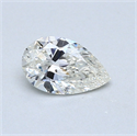 0.50 Carats, Pear Diamond with  Cut, I Color, VS2 Clarity and Certified by GIA