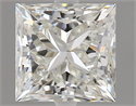 1.01 Carats, Princess Diamond with  Cut, J Color, IF Clarity and Certified by GIA
