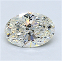 1.31 Carats, Oval Diamond with  Cut, F Color, VVS2 Clarity and Certified by EGL