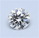 0.78 quilates, Redondo Diamante , Color I, claridad VVS2 y certificado por GIA