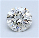 1.01 Carats, Round Diamond with Excellent Cut, F Color, SI2 Clarity and Certified by EGL