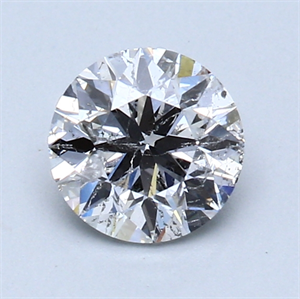 Picture of 1.00 Carats, Round Diamond with Very Good Cut, F Color, I1 Clarity and Certified by GIA