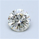 0.65 quilates, Redondo Diamante , Color I, claridad SI1 y certificado por EGL