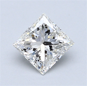 Picture of 0.89 Carats, Princess Diamond with  Cut, G Color, VS2 Clarity and Certified by GIA