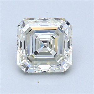 Picture of 1.06 Carats, Asscher Diamond with  Cut, J Color, VVS2 Clarity and Certified by GIA