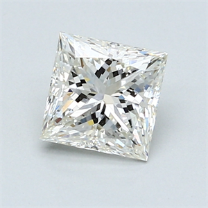 Picture of 1.03 Carats, Princess Diamond with  Cut, J Color, VS1 Clarity and Certified by GIA
