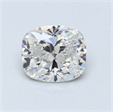 0.62 Carats, Cushion Diamond with  Cut, G Color, SI1 Clarity and Certified by GIA