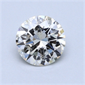 0.81 Carats, Round Diamond with Excellent Cut, G Color, SI1 Clarity and Certified by EGL