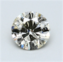 1.01 Carats, Round Diamond with Excellent Cut, I Color, SI2 Clarity and Certified by EGL