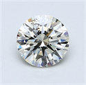 1.01 Carats, Round Diamond with Excellent Cut, H Color, SI2 Clarity and Certified by EGL