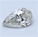 1.05 Carats, Pear Diamond with  Cut, G Color, SI2 Clarity and Certified by EGL