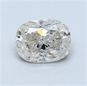 1.01 Carats, Cushion Diamond with  Cut, F Color, SI1 Clarity and Certified by EGL