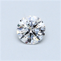 0.45 quilates, Redondo Diamante , Color D, claridad VVS1 y certificado por GIA