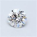 0.46 Carats, Round Diamond with Excellent Cut, E Color, VS1 Clarity and Certified by GIA