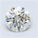 1.01 Carats, Round Diamond with Excellent Cut, H Color, SI1 Clarity and Certified by EGL