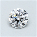 0.71 Carats, Round Diamond with Excellent Cut, D Color, SI1 Clarity and Certified by EGL